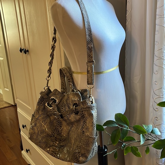 snakeskin leather bag - Picture 2 of 16